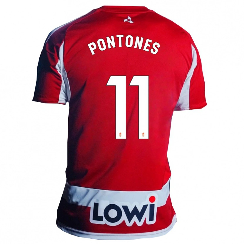Danxen Kinderen Juan Carlos Pontones #11 Rood Wit Thuisshirt Thuistenue 2025/26 T-Shirt