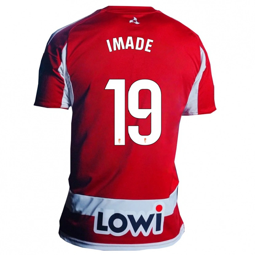 Danxen Kinderen Edna Imade #19 Rood Wit Thuisshirt Thuistenue 2025/26 T-Shirt