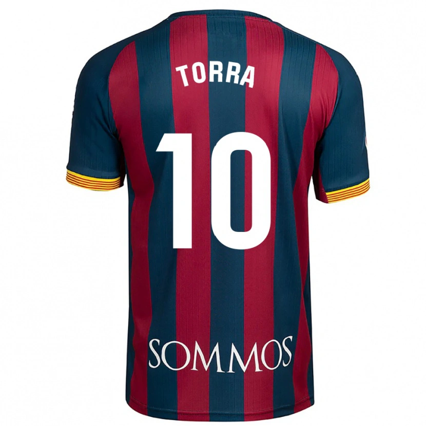 Danxen Kinderen Marc Torra #10 Marineblauw Rood Thuisshirt Thuistenue 2025/26 T-Shirt