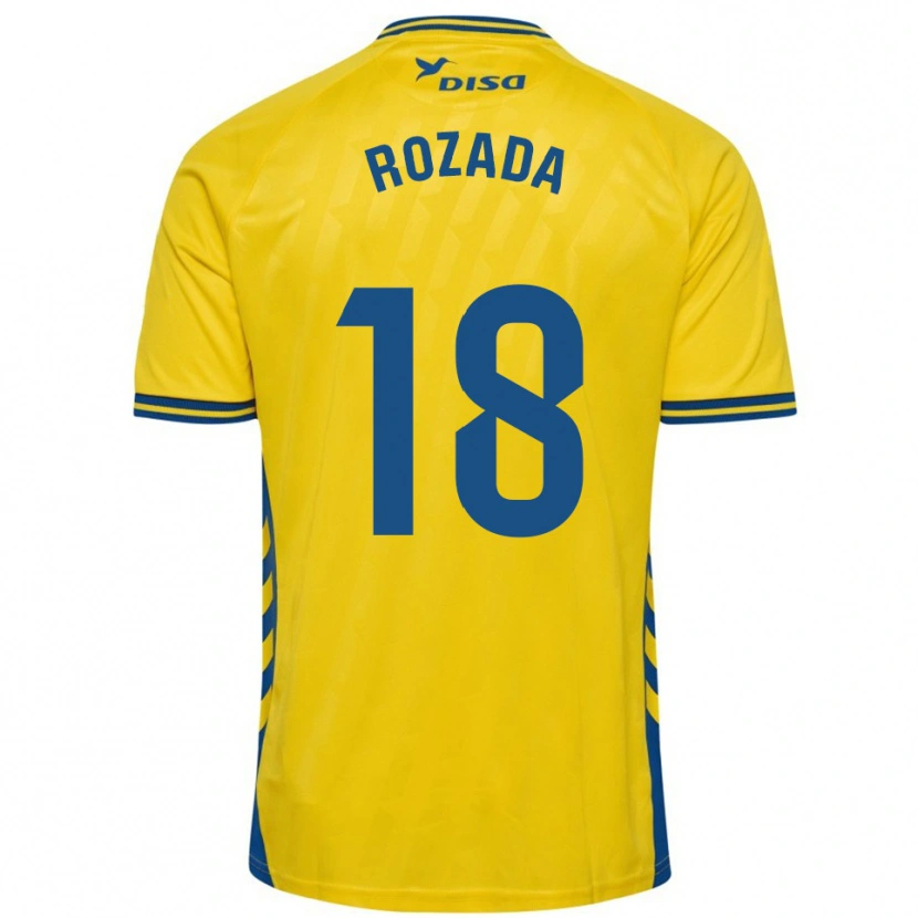Danxen Kinderen Viti Rozada #18 Geel Blauw Thuisshirt Thuistenue 2025/26 T-Shirt