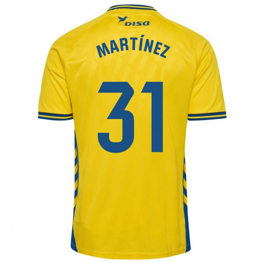 Danxen Kinderen Ian Martínez #31 Geel Blauw Thuisshirt Thuistenue 2025/26 T-Shirt