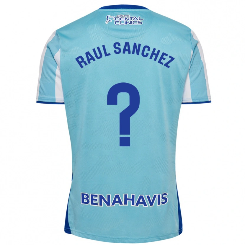 Danxen Kinderen Raul Sánchez #0 Hemelsblauw Wit Thuisshirt Thuistenue 2025/26 T-Shirt