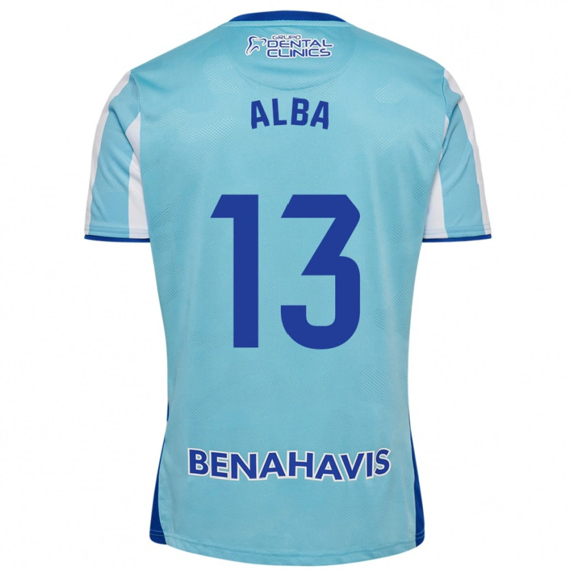 Danxen Kinderen Alba #13 Hemelsblauw Wit Thuisshirt Thuistenue 2025/26 T-Shirt