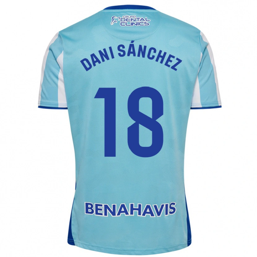 Danxen Kinderen Dani Sánchez #18 Hemelsblauw Wit Thuisshirt Thuistenue 2025/26 T-Shirt