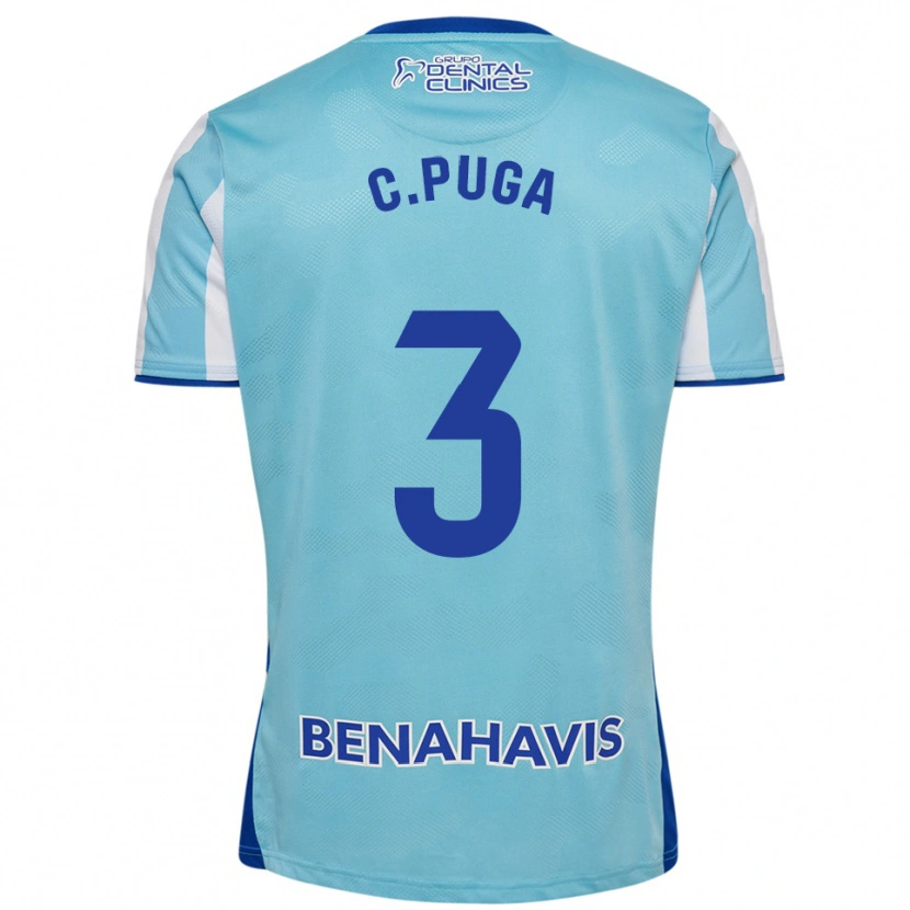 Danxen Kinderen Carlos Puga #3 Hemelsblauw Wit Thuisshirt Thuistenue 2025/26 T-Shirt