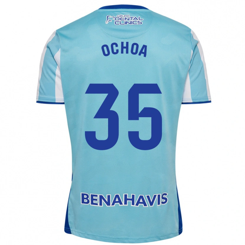 Danxen Kinderen Aarón Ochoa #35 Hemelsblauw Wit Thuisshirt Thuistenue 2025/26 T-Shirt