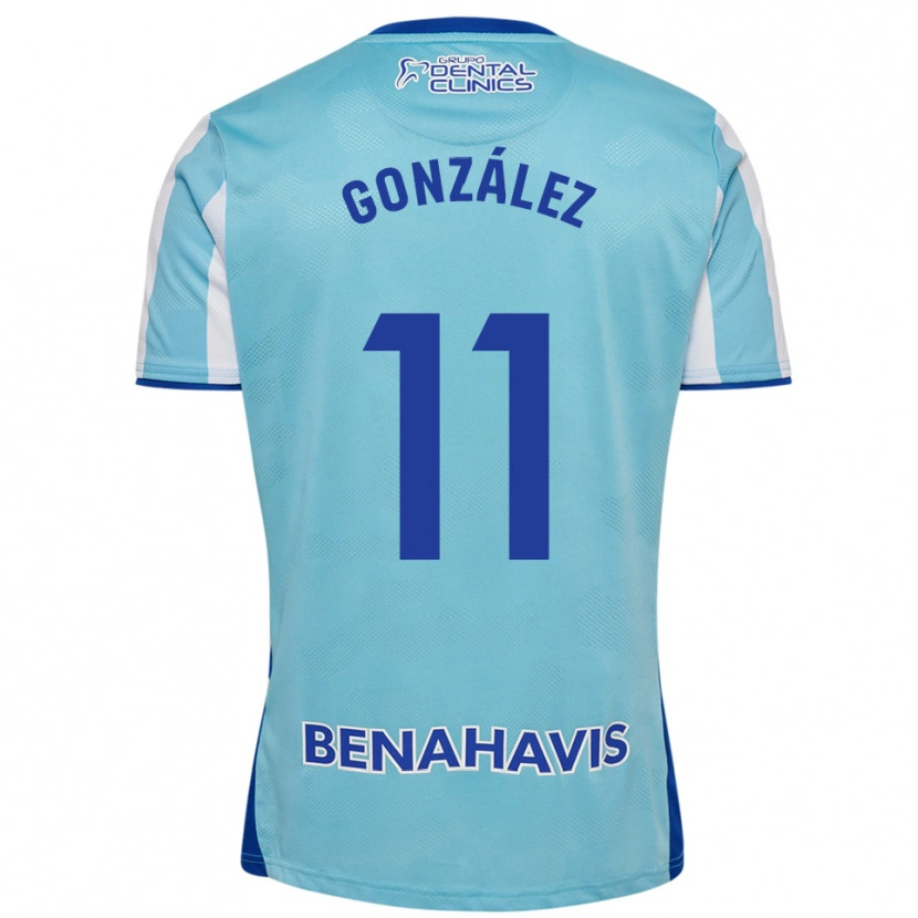 Danxen Kinderen Óscar González #11 Hemelsblauw Wit Thuisshirt Thuistenue 2025/26 T-Shirt
