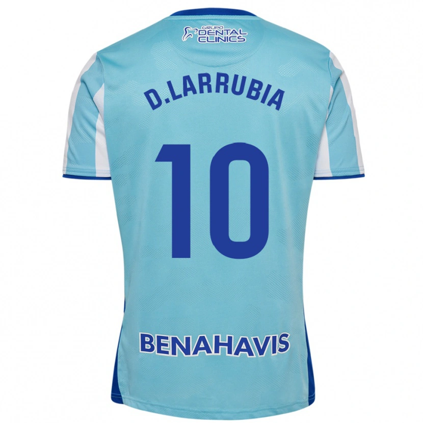 Danxen Kinderen David Larrubia #10 Hemelsblauw Wit Thuisshirt Thuistenue 2025/26 T-Shirt