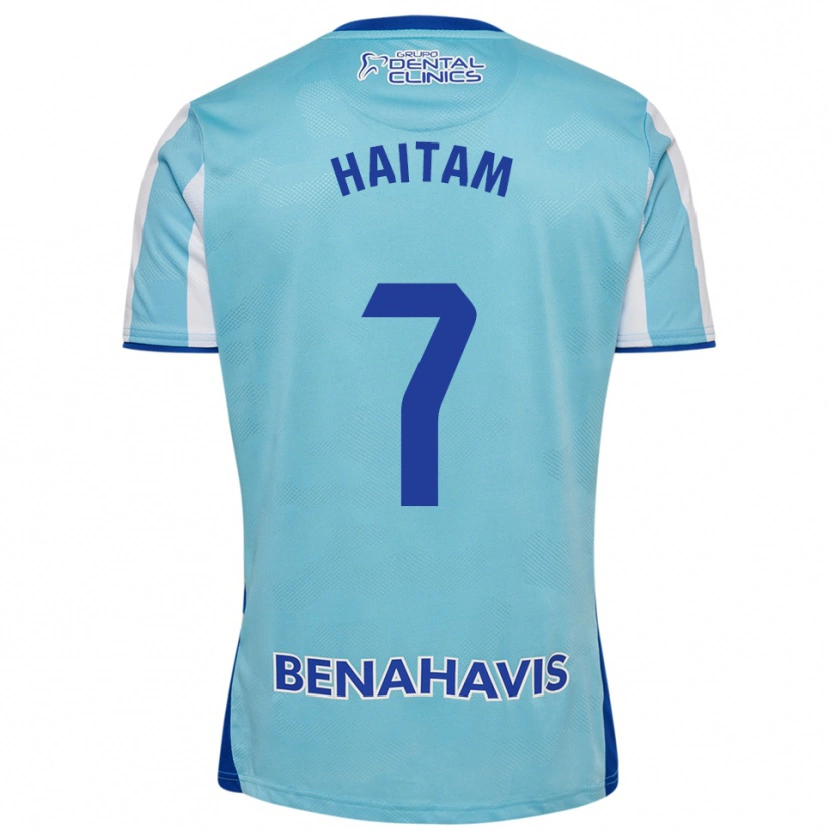 Danxen Kinderen Haitam Abaida #7 Hemelsblauw Wit Thuisshirt Thuistenue 2025/26 T-Shirt