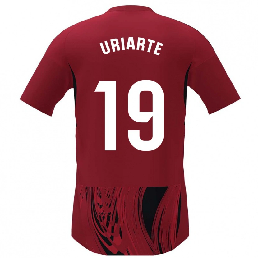 Danxen Kinderen Aritz Uriarte #19 Rood Zwart Thuisshirt Thuistenue 2025/26 T-Shirt