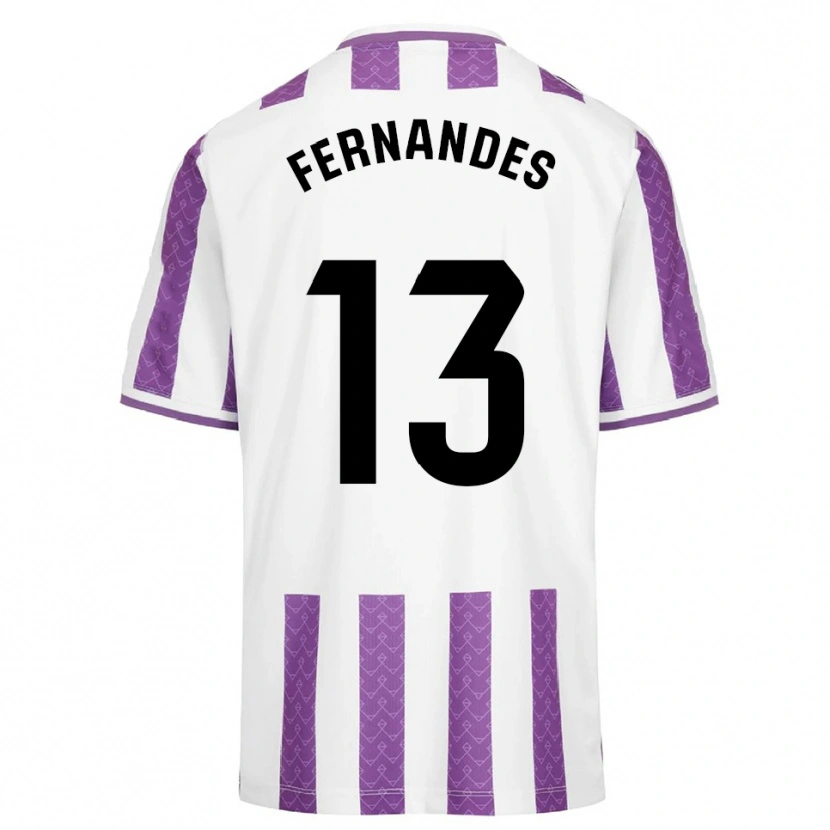 Danxen Kinderen Guilherme Fernandes #13 Paars Wit Thuisshirt Thuistenue 2025/26 T-Shirt