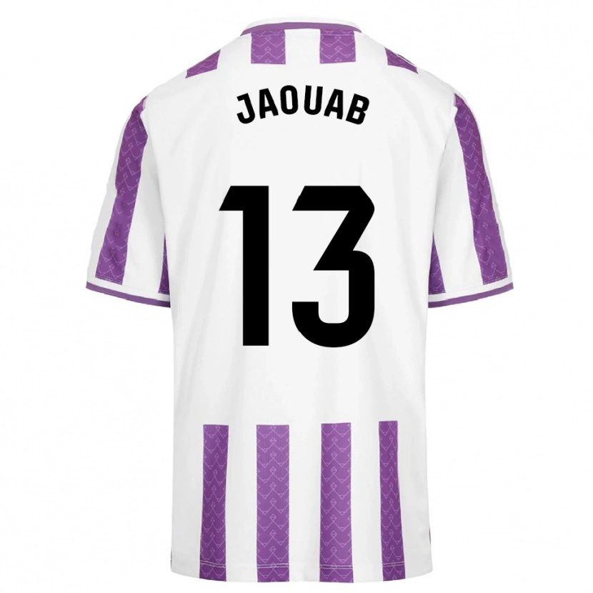 Danxen Kinderen Mohamed Jaouab #13 Paars Wit Thuisshirt Thuistenue 2025/26 T-Shirt