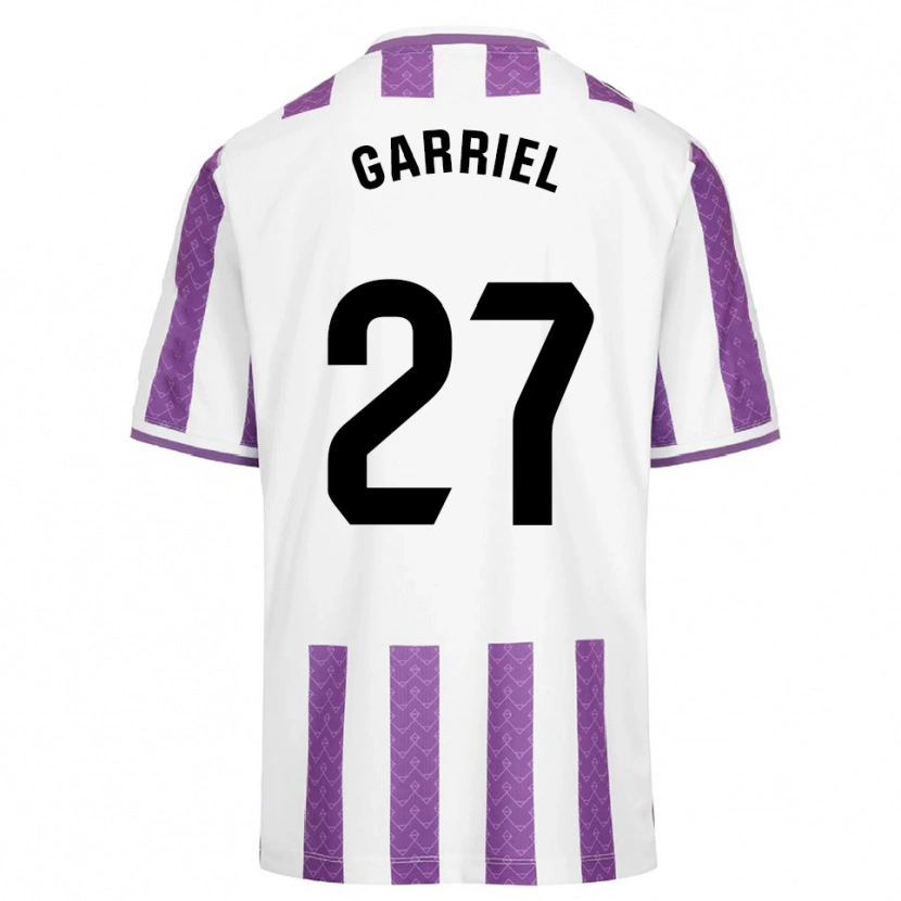Danxen Kinderen Iván Garriel #27 Paars Wit Thuisshirt Thuistenue 2025/26 T-Shirt