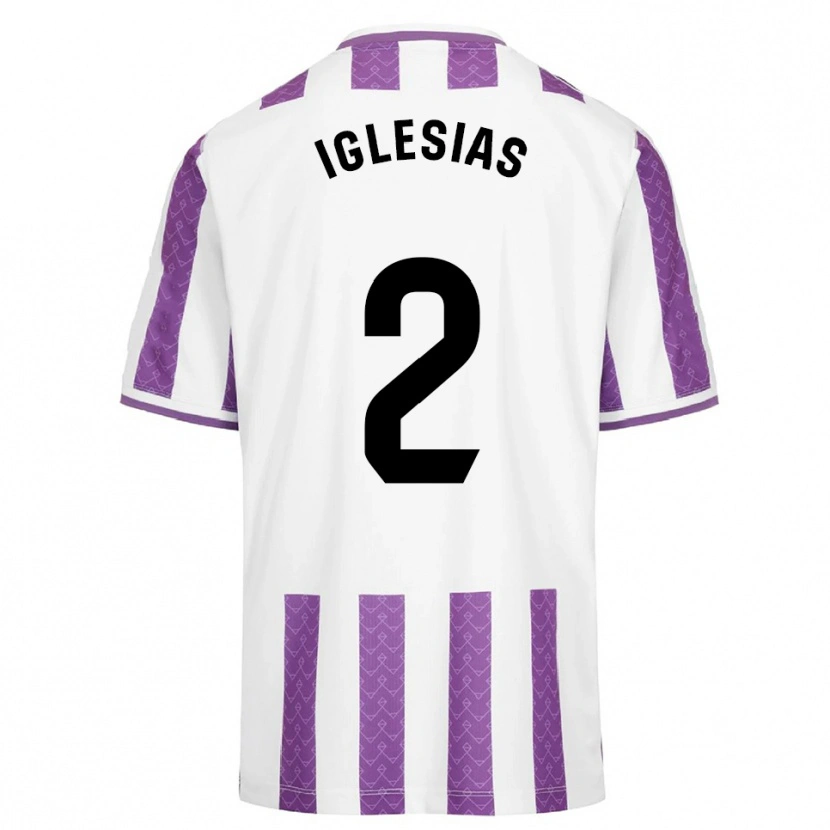 Danxen Kinderen Koke Iglesias #2 Paars Wit Thuisshirt Thuistenue 2025/26 T-Shirt