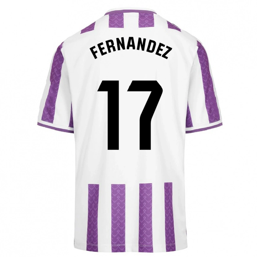 Danxen Kinderen Dani Fernández #17 Paars Wit Thuisshirt Thuistenue 2025/26 T-Shirt