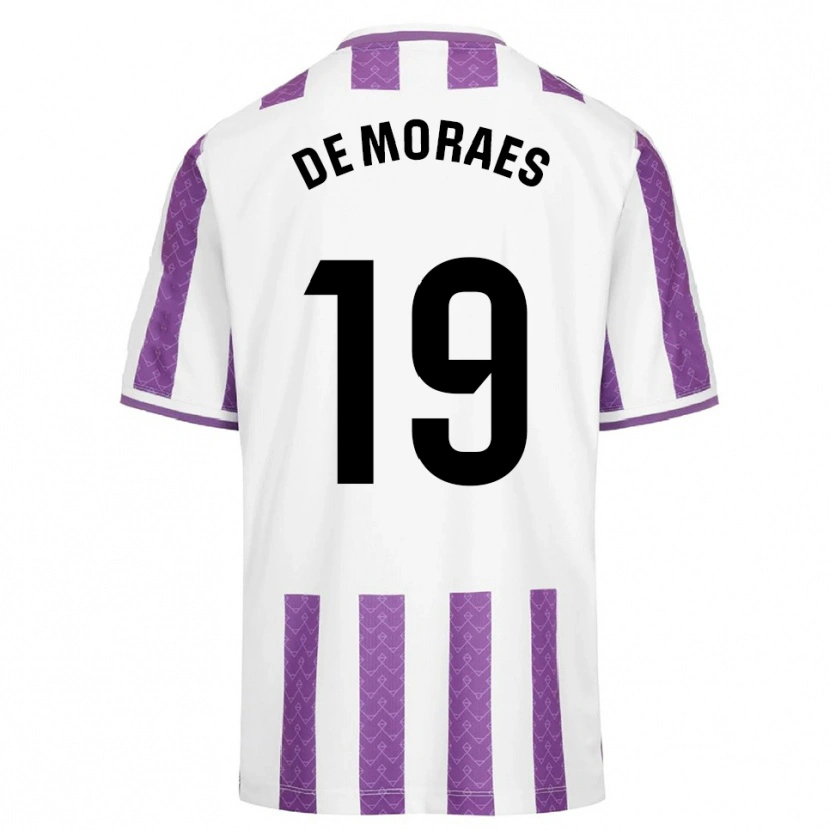 Danxen Kinderen Riki De Moraes #19 Paars Wit Thuisshirt Thuistenue 2025/26 T-Shirt