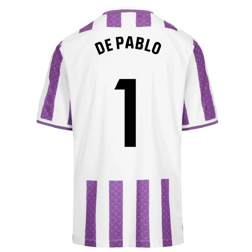 Danxen Kinderen Álvaro De Pablo #1 Paars Wit Thuisshirt Thuistenue 2025/26 T-Shirt