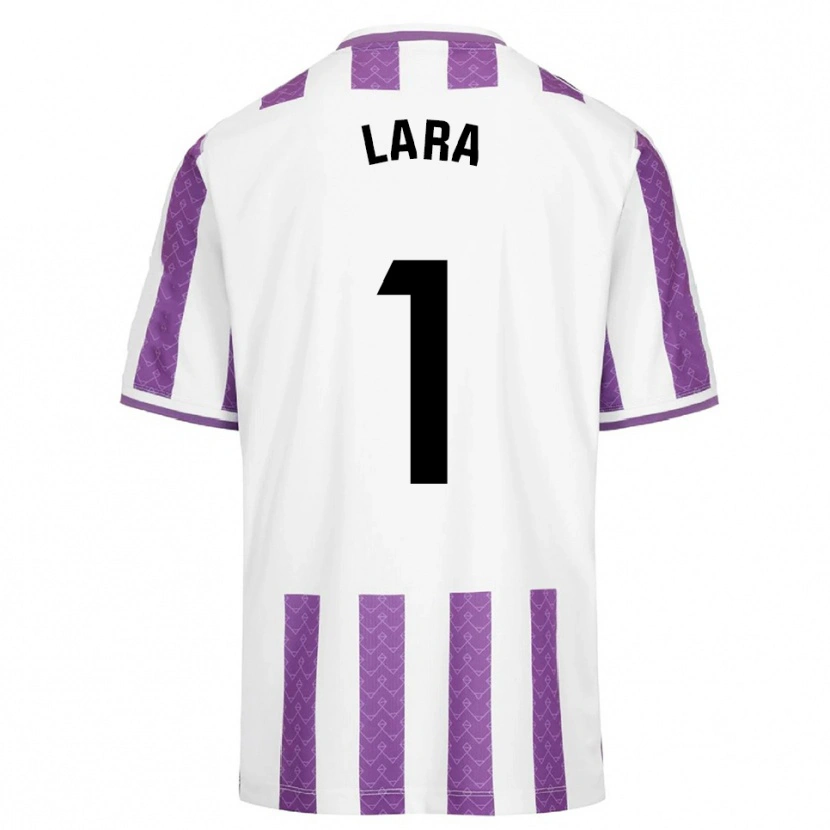 Danxen Kinderen Lara Lara De Las Heras Coello #1 Paars Wit Thuisshirt Thuistenue 2025/26 T-Shirt