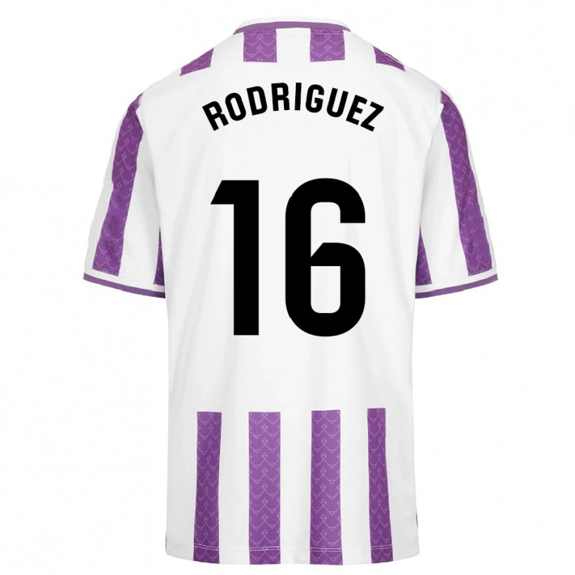 Danxen Kinderen Gabriel Rodríguez #16 Paars Wit Thuisshirt Thuistenue 2025/26 T-Shirt