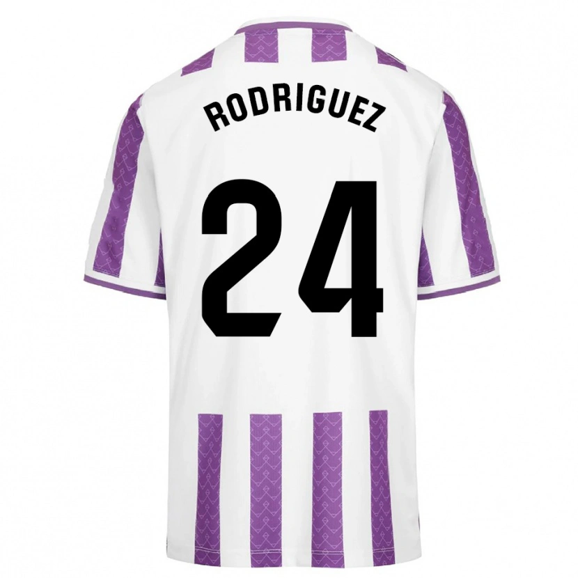 Danxen Kinderen Yago Rodríguez #24 Paars Wit Thuisshirt Thuistenue 2025/26 T-Shirt