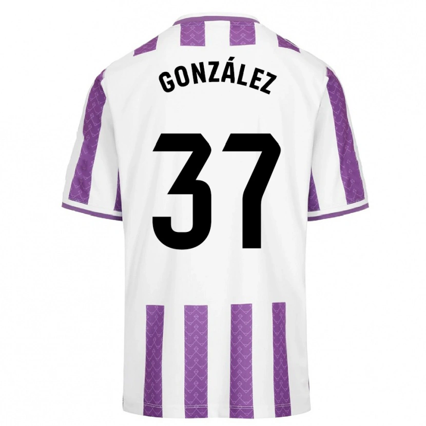 Danxen Kinderen Raúl González #37 Paars Wit Thuisshirt Thuistenue 2025/26 T-Shirt