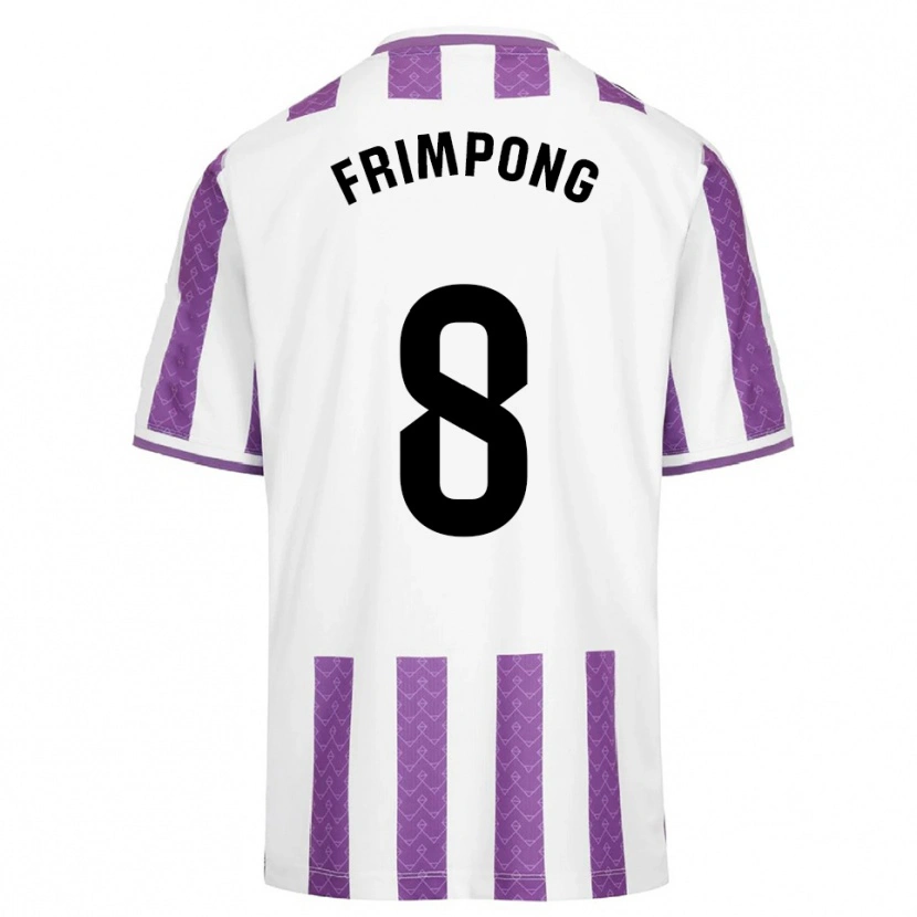 Danxen Kinderen Eugene Frimpong #8 Paars Wit Thuisshirt Thuistenue 2025/26 T-Shirt