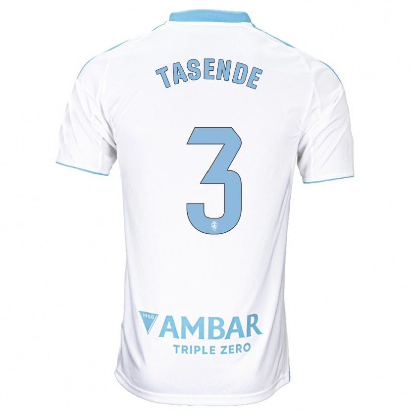Danxen Kinderen Dani Tasende #3 Wit Hemelsblauw Thuisshirt Thuistenue 2025/26 T-Shirt