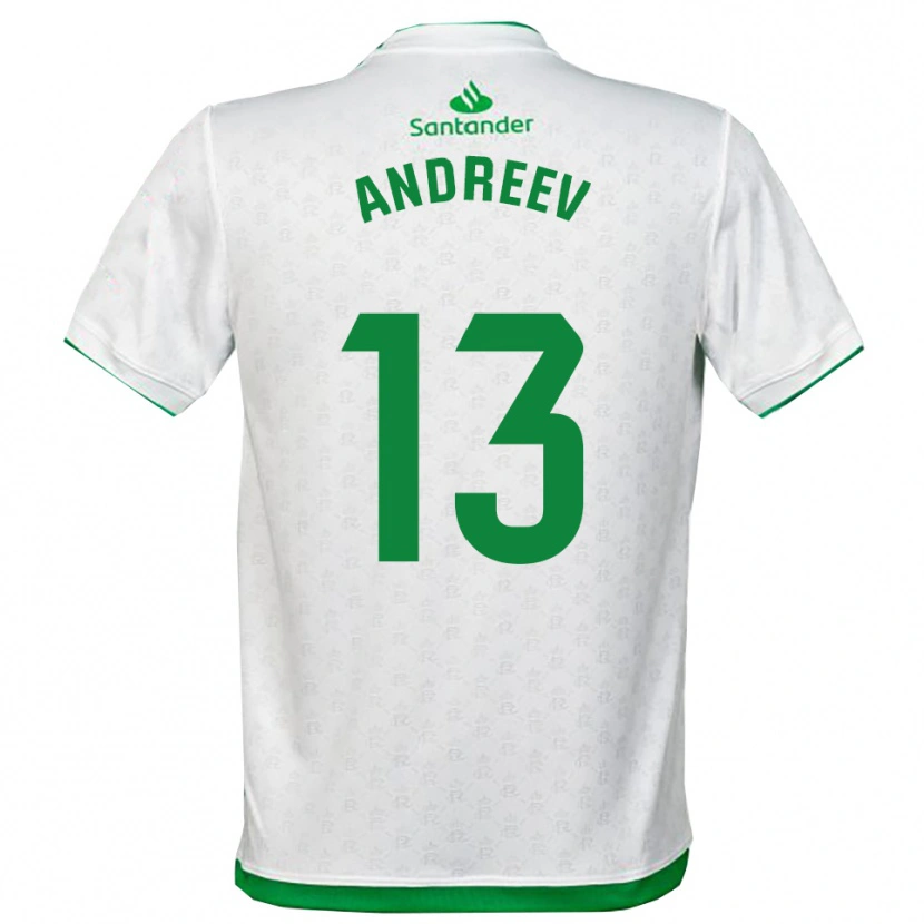 Danxen Kinderen Plamen Andreev #13 Groen Wit Thuisshirt Thuistenue 2025/26 T-Shirt