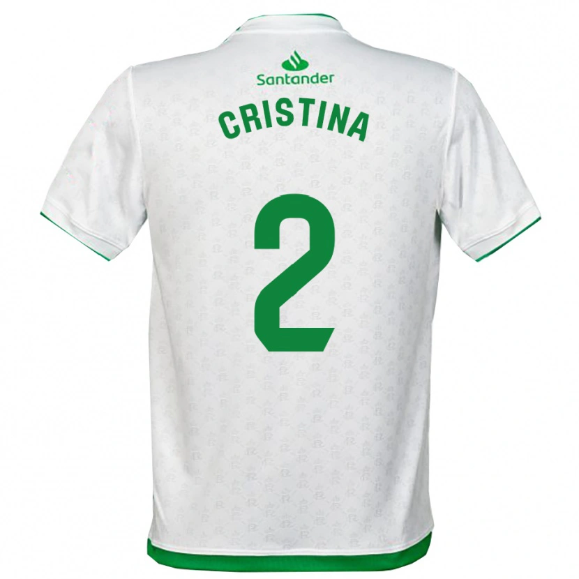 Danxen Kinderen Cristina Muñoz García #2 Groen Wit Thuisshirt Thuistenue 2025/26 T-Shirt