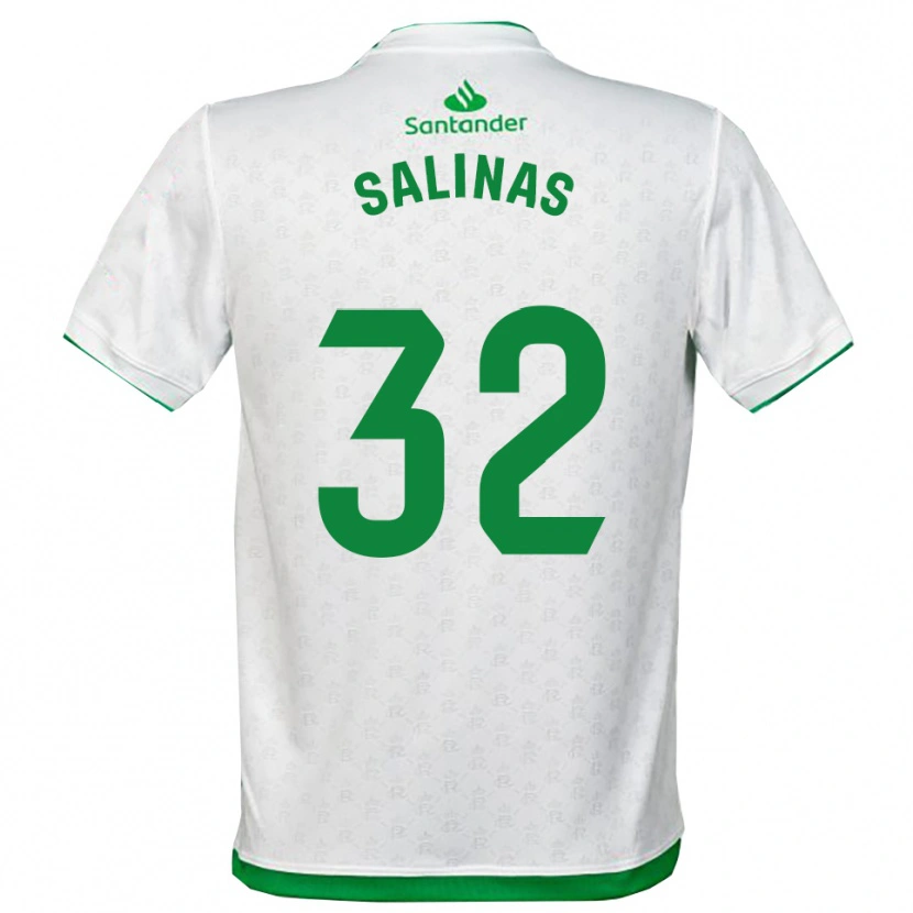 Danxen Kinderen Jorge Salinas #32 Groen Wit Thuisshirt Thuistenue 2025/26 T-Shirt