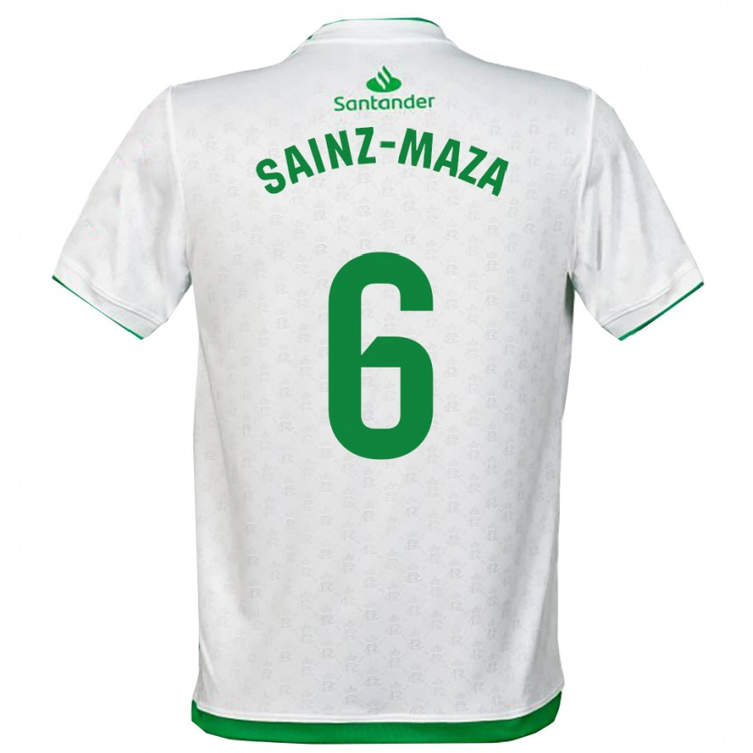 Danxen Kinderen Íñigo Sainz-Maza #6 Groen Wit Thuisshirt Thuistenue 2025/26 T-Shirt