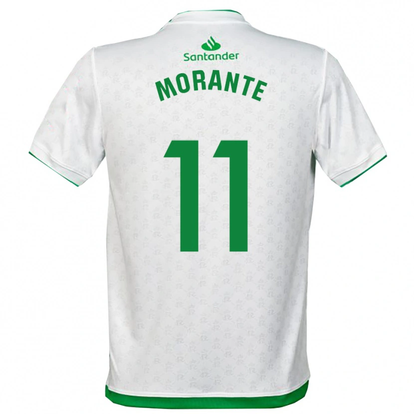 Danxen Kinderen Alejandro Morante #11 Groen Wit Thuisshirt Thuistenue 2025/26 T-Shirt