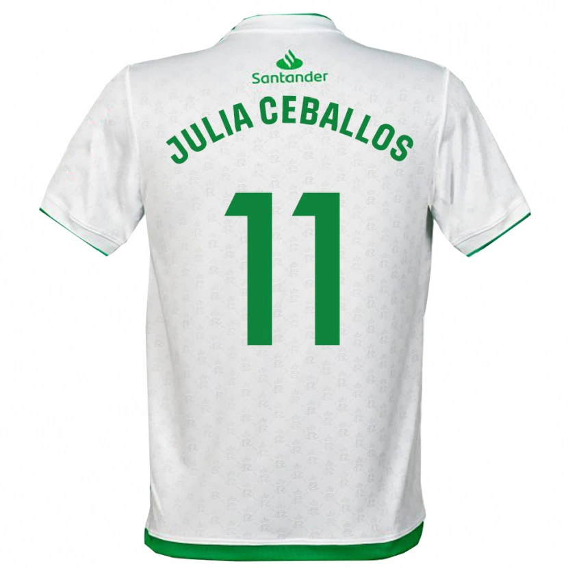 Danxen Kinderen Julia Ceballos Carrancio #11 Groen Wit Thuisshirt Thuistenue 2025/26 T-Shirt