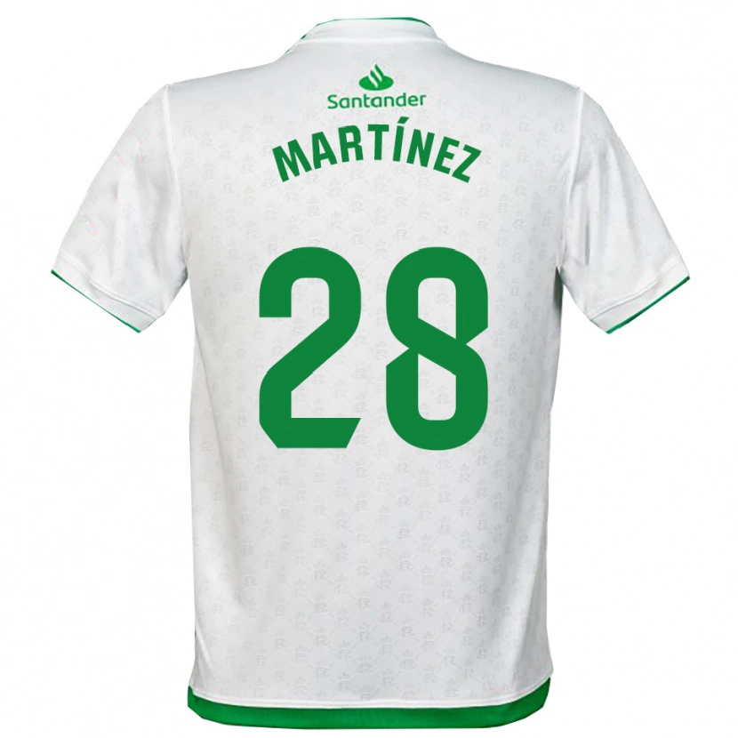 Danxen Kinderen Sergio Martínez #28 Groen Wit Thuisshirt Thuistenue 2025/26 T-Shirt