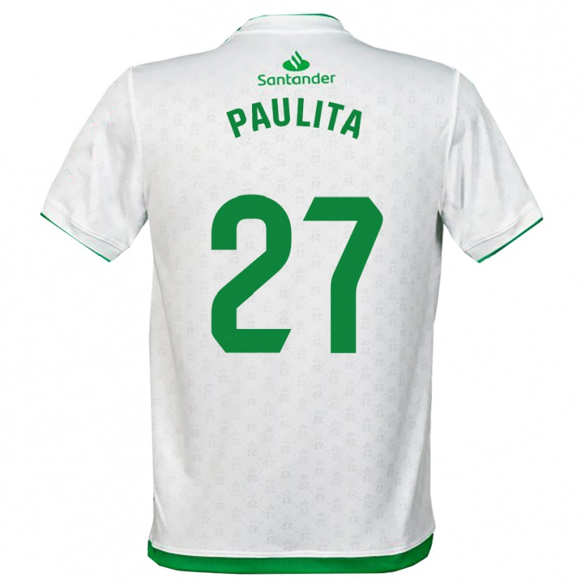 Danxen Kinderen Paula García Hontañón #27 Groen Wit Thuisshirt Thuistenue 2025/26 T-Shirt