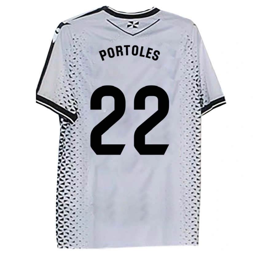 Danxen Kinderen Armengol Portoles #22 Wit Zwart Thuisshirt Thuistenue 2025/26 T-Shirt