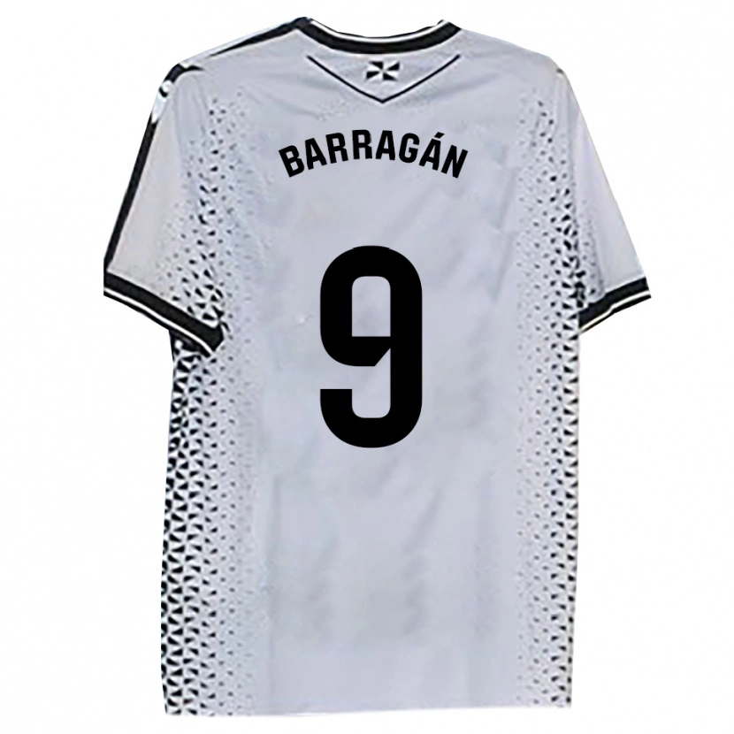 Danxen Kinderen Juan Barragán #9 Wit Zwart Thuisshirt Thuistenue 2025/26 T-Shirt