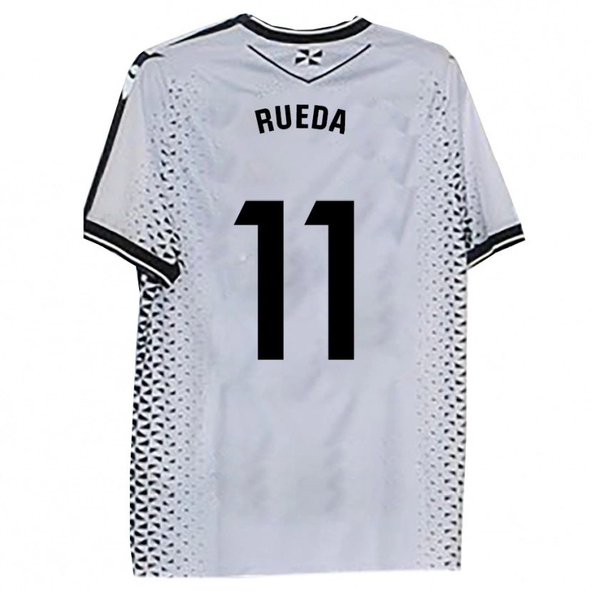 Danxen Kinderen Adri Rueda #11 Wit Zwart Thuisshirt Thuistenue 2025/26 T-Shirt