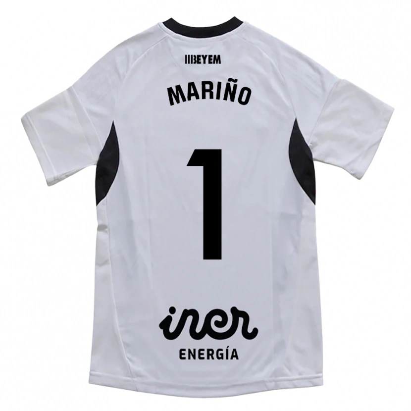 Danxen Kinderen Diego Mariño #1 Wit Paars Thuisshirt Thuistenue 2025/26 T-Shirt