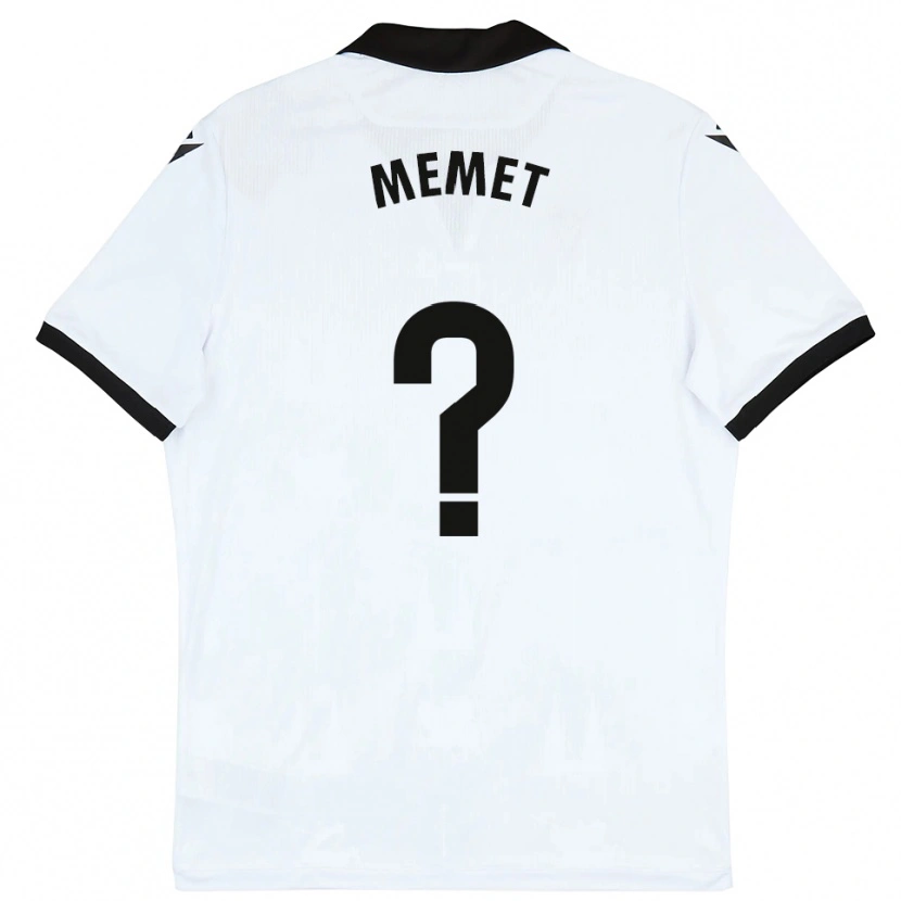 Danxen Kinderen Pablo Memet #0 Wit Zwart Thuisshirt Thuistenue 2025/26 T-Shirt