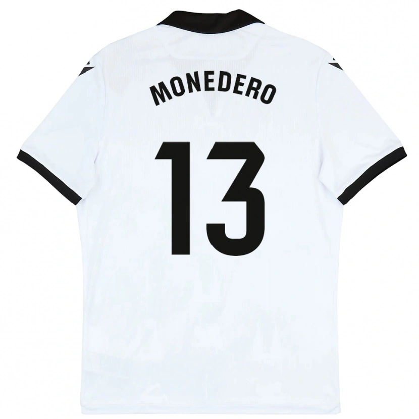 Danxen Kinderen Marc Monedero #13 Wit Zwart Thuisshirt Thuistenue 2025/26 T-Shirt