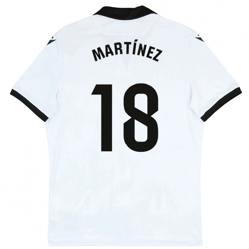 Danxen Kinderen Brais Martínez #18 Wit Zwart Thuisshirt Thuistenue 2025/26 T-Shirt
