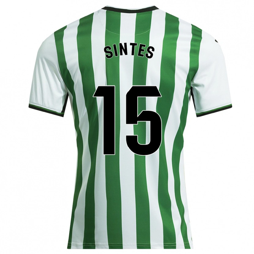 Danxen Kinderen Xavi Sintes #15 Wit Groen Thuisshirt Thuistenue 2025/26 T-Shirt