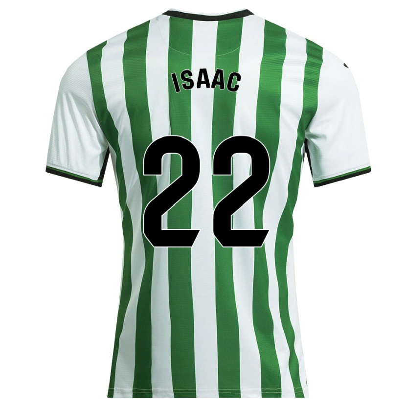 Danxen Kinderen Carlos Isaac #22 Wit Groen Thuisshirt Thuistenue 2025/26 T-Shirt