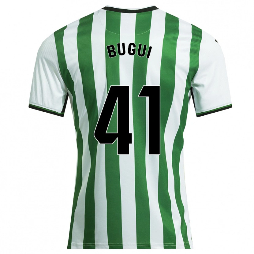 Danxen Kinderen Bugui #41 Wit Groen Thuisshirt Thuistenue 2025/26 T-Shirt