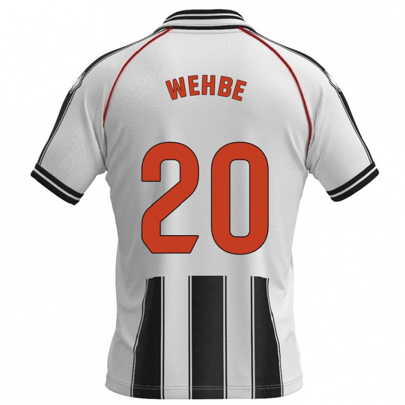 Danxen Kinderen Charbel Wehbe #20 Wit Zwart Thuisshirt Thuistenue 2025/26 T-Shirt