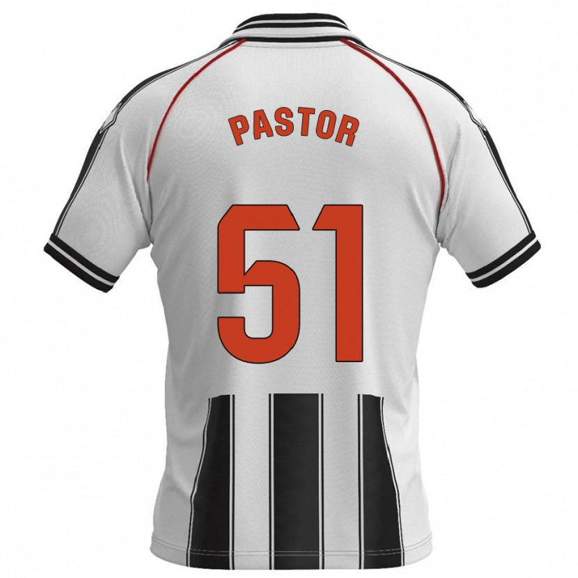 Danxen Kinderen Gonzalo Pastor #51 Wit Zwart Thuisshirt Thuistenue 2025/26 T-Shirt