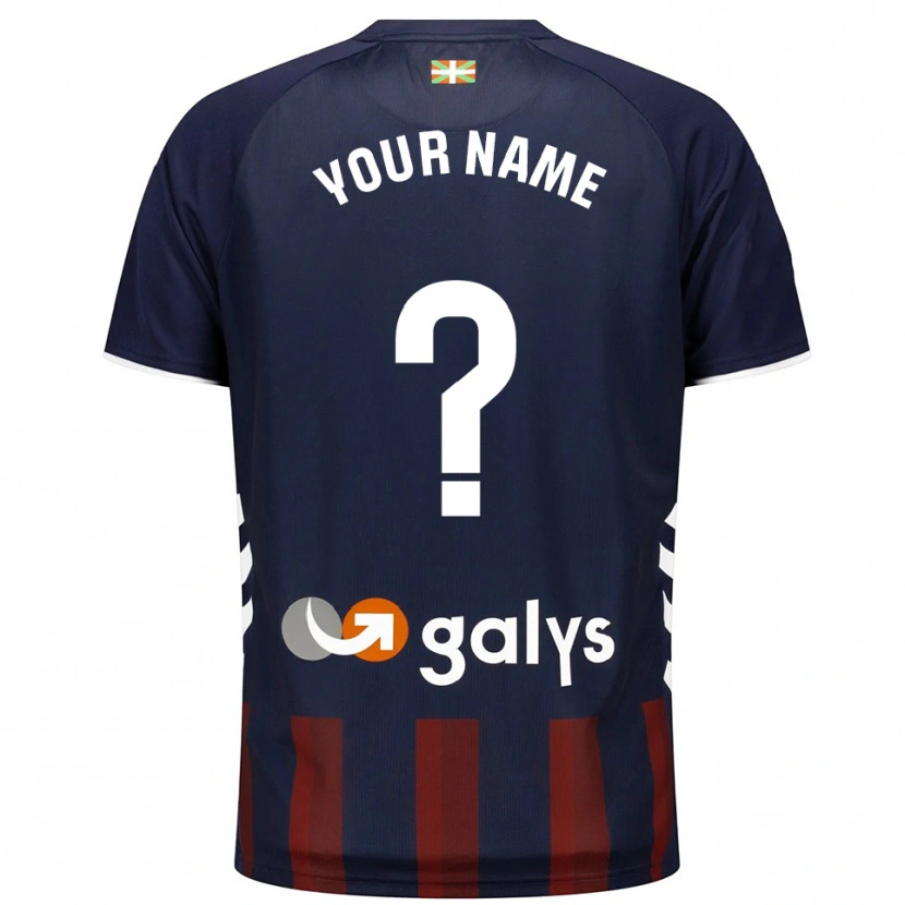 Danxen Kinderen Uw Naam #0 Marineblauw Rood Thuisshirt Thuistenue 2025/26 T-Shirt