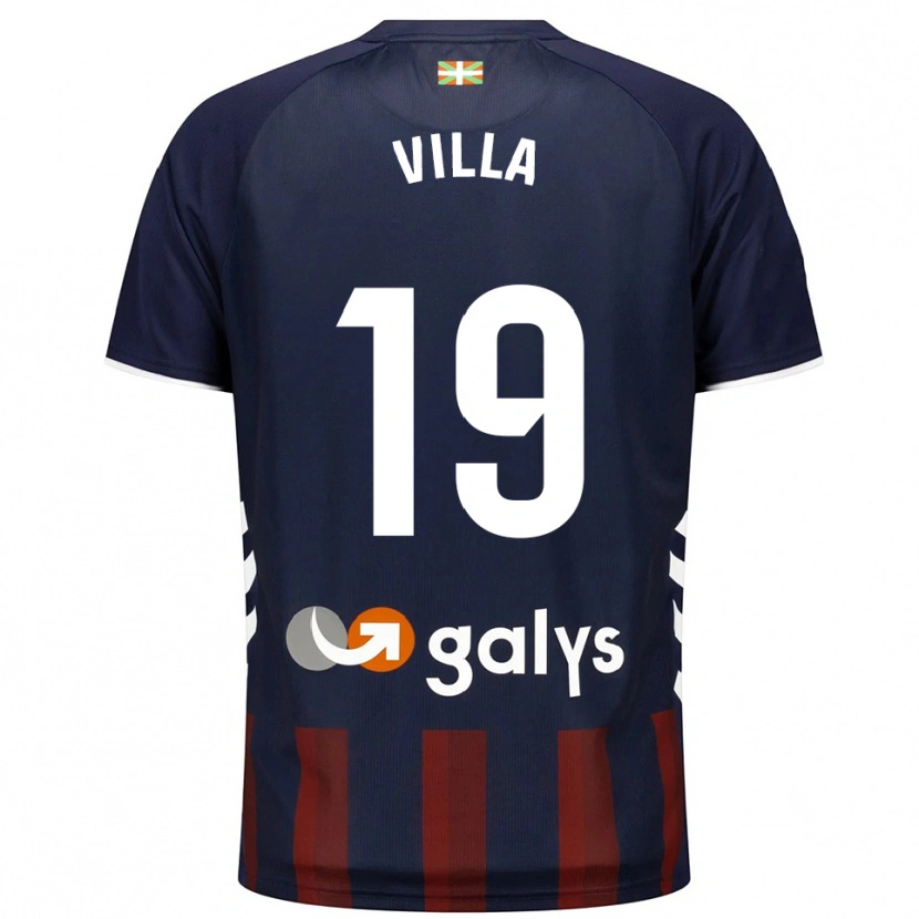 Danxen Kinderen Toni Villa #19 Marineblauw Rood Thuisshirt Thuistenue 2025/26 T-Shirt