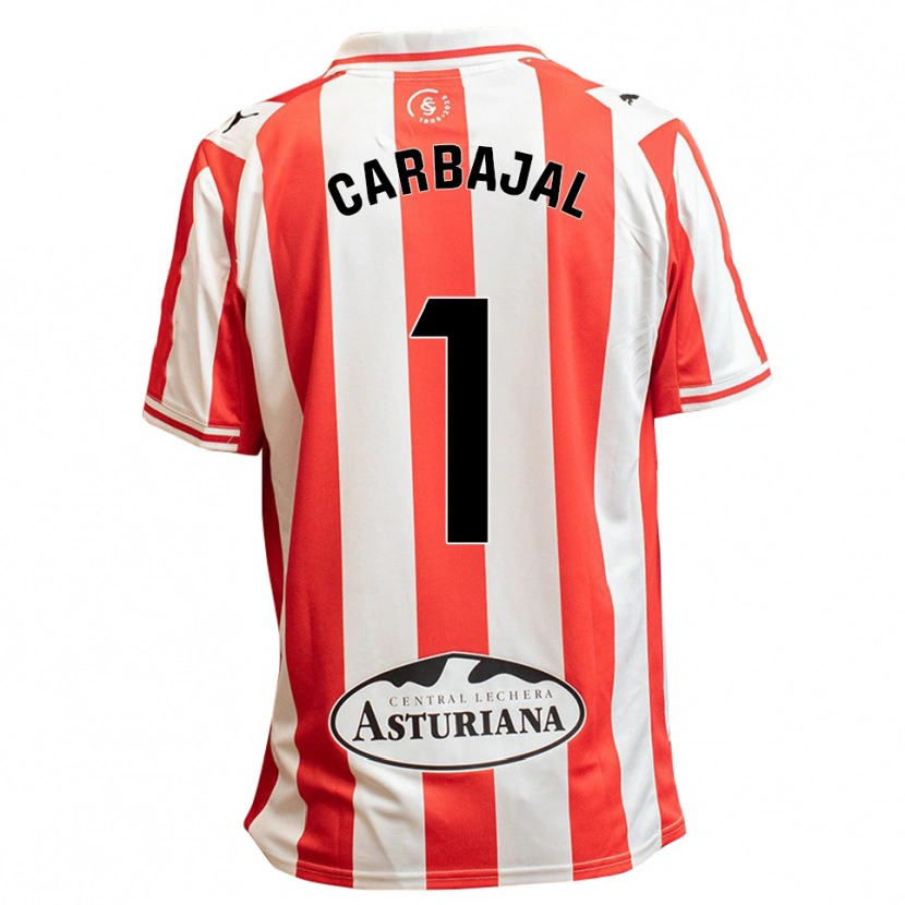 Danxen Kinderen Cristina Díaz Carbajal #1 Wit Rood Thuisshirt Thuistenue 2025/26 T-Shirt